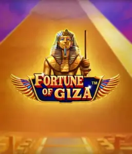 Uncover the timeless world of the Fortune of Giza game by Pragmatic Play, showcasing a stunning depiction of a Pharaoh set against the iconic pyramid backdrop. This graphic conveys the richness of Egyptian history, perfect for history buffs, providing a fascinating gaming experience.